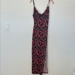 Floral Spaghetti Strap Maxi Dress